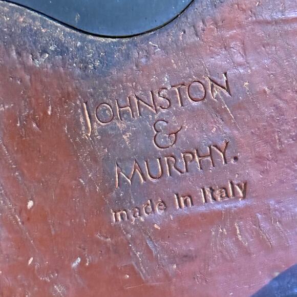Johnston Murphy Italy Passport 11.5 Men\'s Saddle Brown Cap Toe Leather Shoes